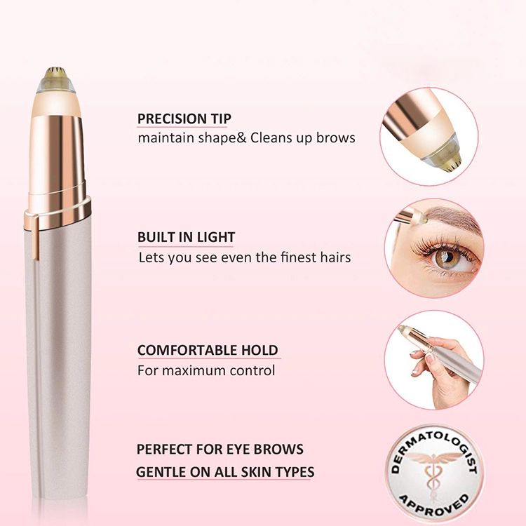 Zylox Painless Hair Remover for Women – Facial, Eyebrow & Body Trimmer
