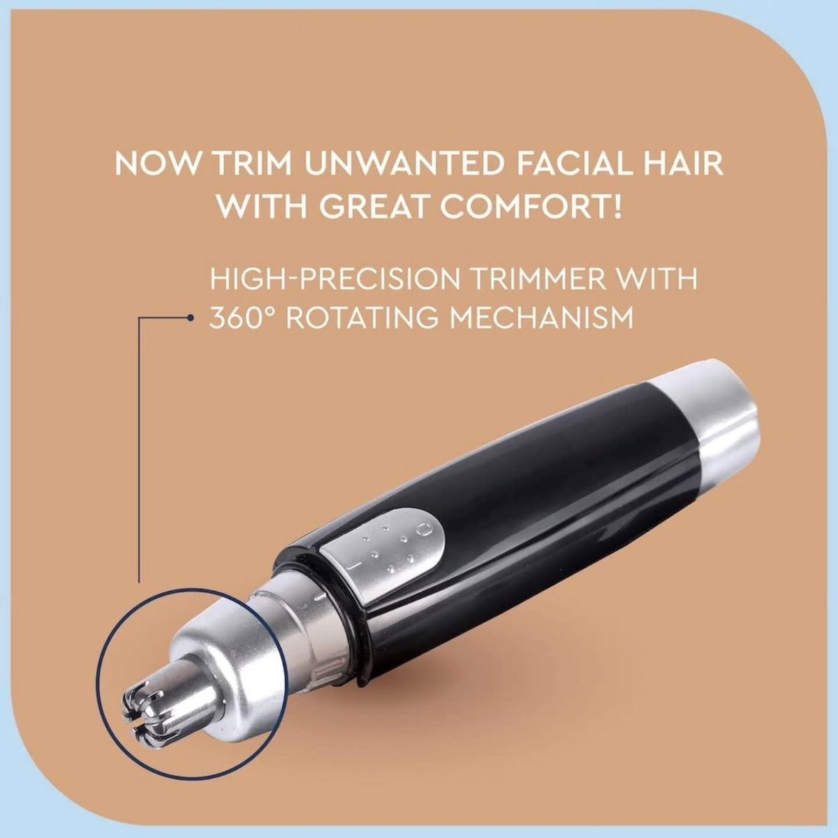 Zylox Painless Hair Remover for Women – Facial, Eyebrow & Body Trimmer